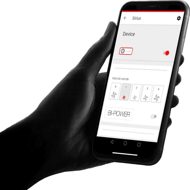 Sirius App for remote controlling your kitchen hood