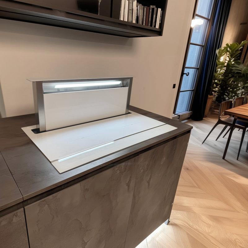 S-DDH1 WHITE ceramic glass VENTING HOB