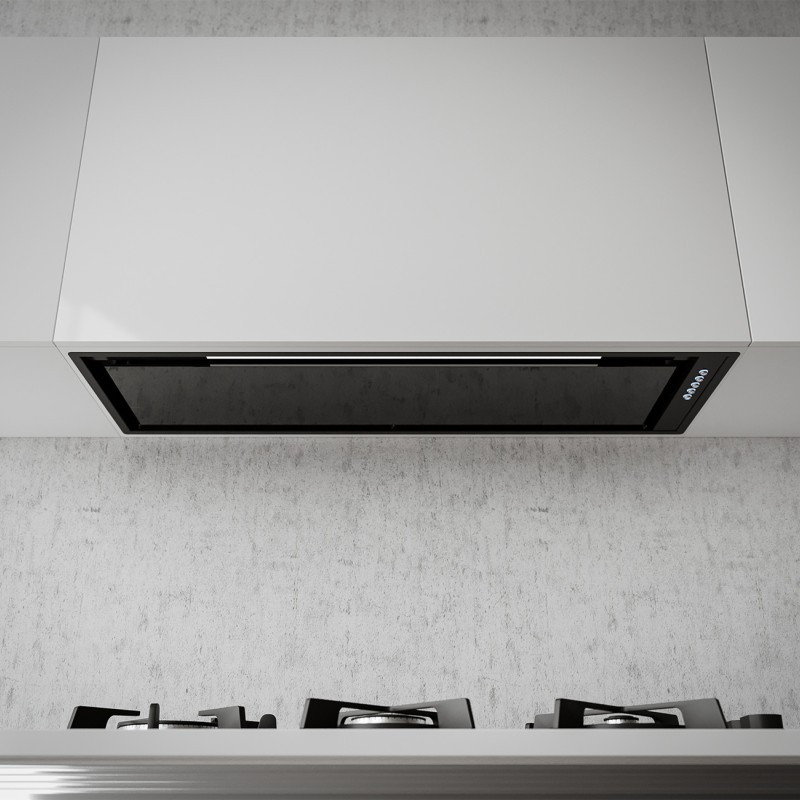 SM927 BUILT-IN HOOD BLACK GLASS