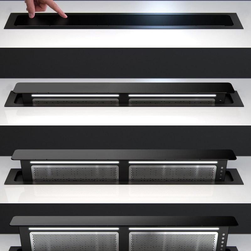 Dowdraft hood Push Up